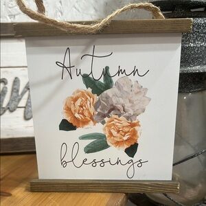 Hobby Lobby Autumn Blessings Wall Decor - Orange and Green